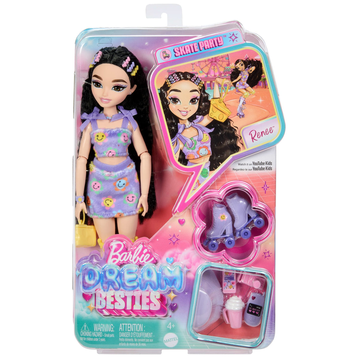 Barbie Équipe de Rêve Poupée Renee Patins à Roulettes