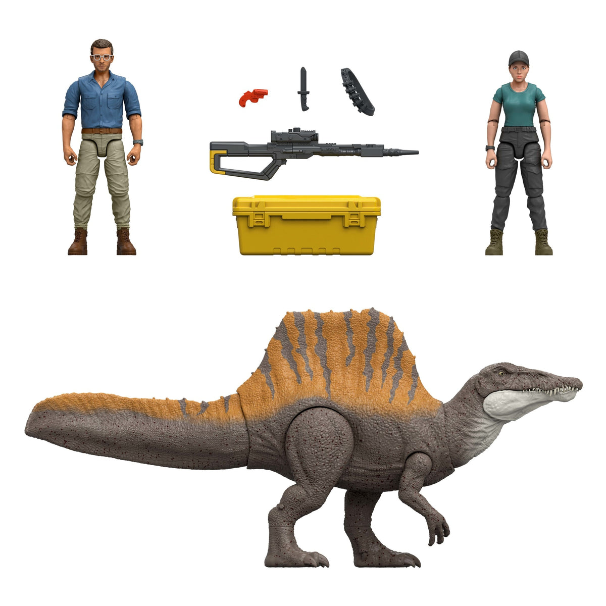 Jurassic World Rebirth Storypack With Exclusive Spinosaurus, 2 Human Figures & Accessories