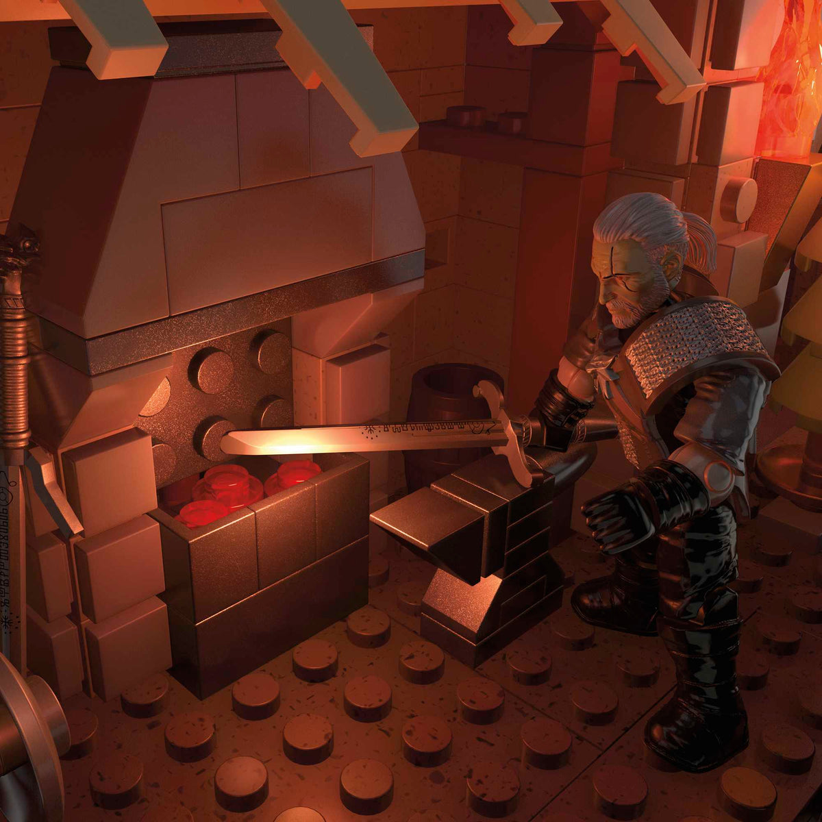 Mega The Witcher La Chasse Au Griffon de Geralt, Lumières à del