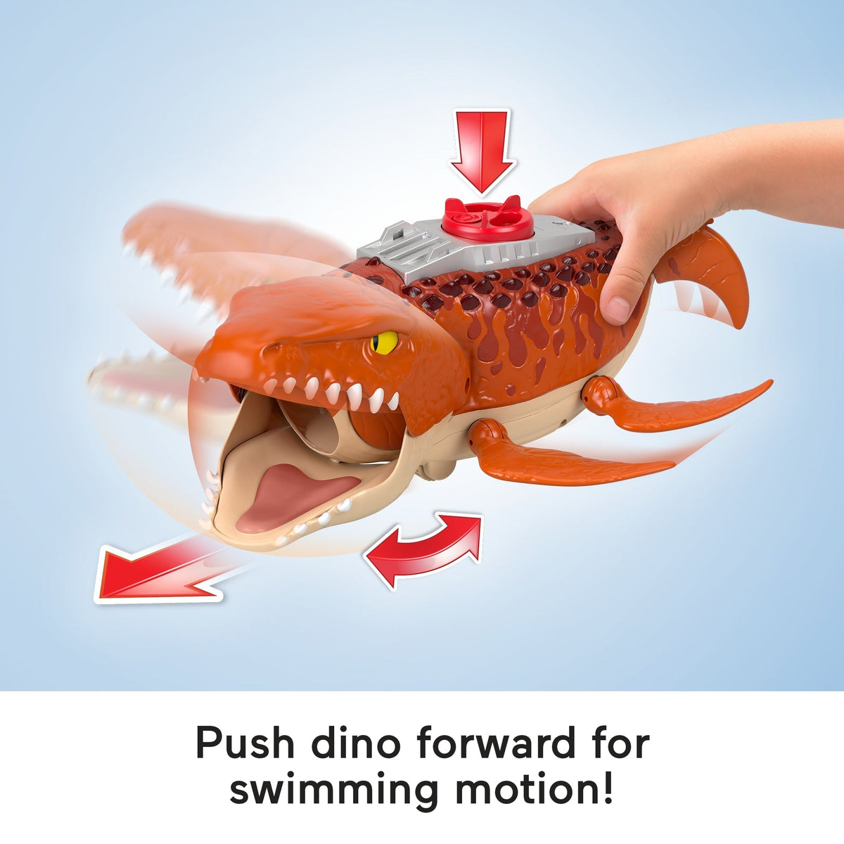 Fisher-Price Imaginext Jurassic World Rebirth Aquachomp Chase Mosasaurus Dinosaur Toy Playset
