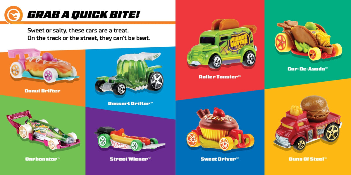 Hot Wheels Ready, Set, Race! Board Book For Babies & Toddlers, 100 Car Illustrations