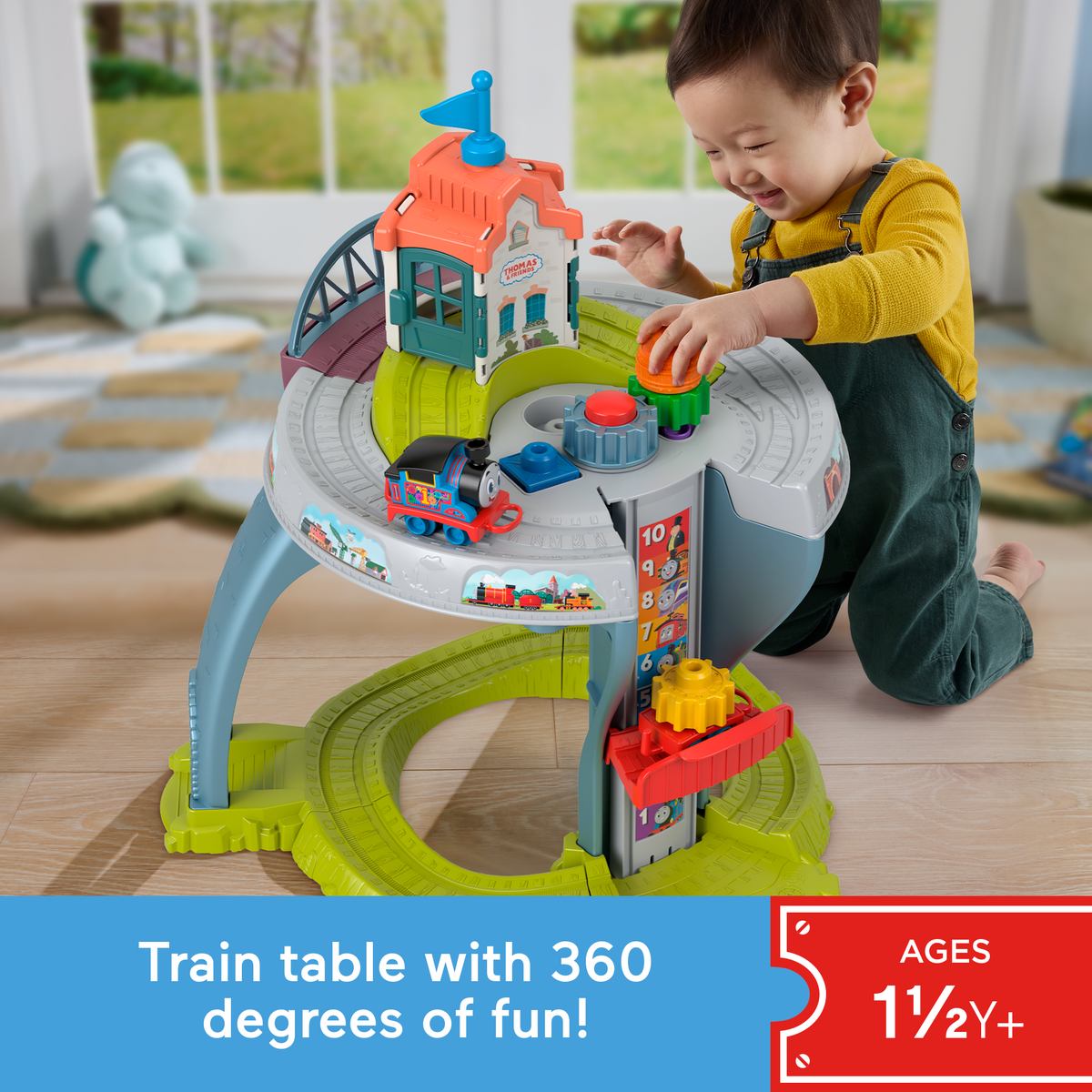 Thomas & Friends My First Train Table Toddler Toy With Track & Fine Motor Activities