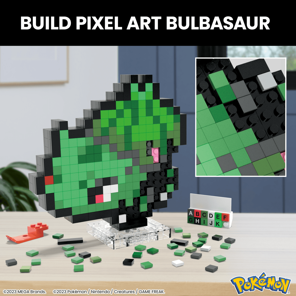 MEGA Pokémon Bulbasaur Building Toy Kit (374 Pieces) Retro Set For Collectors