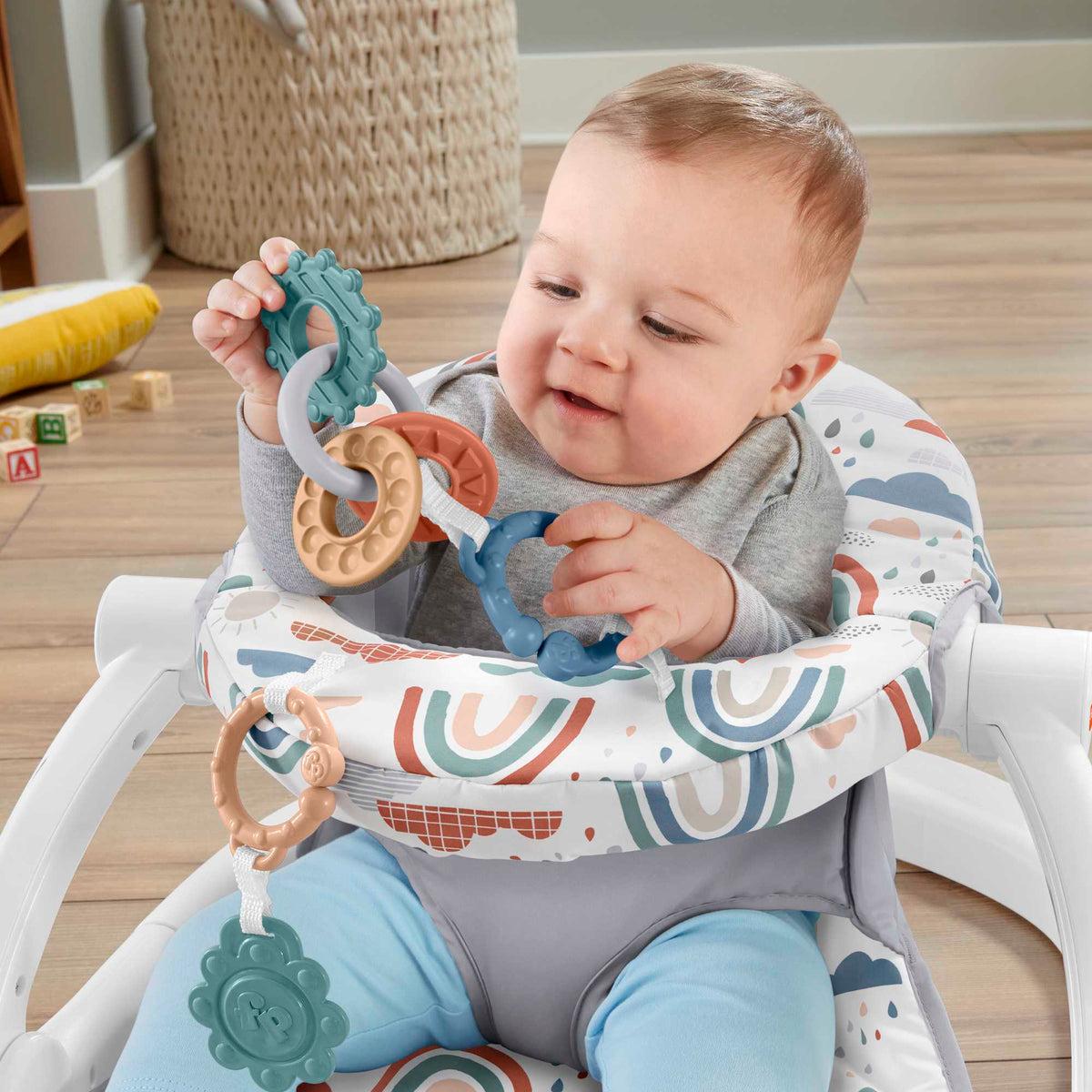 Fisher-Price  Siège Jeu et Confort  Averses Arc-en-Ciel
