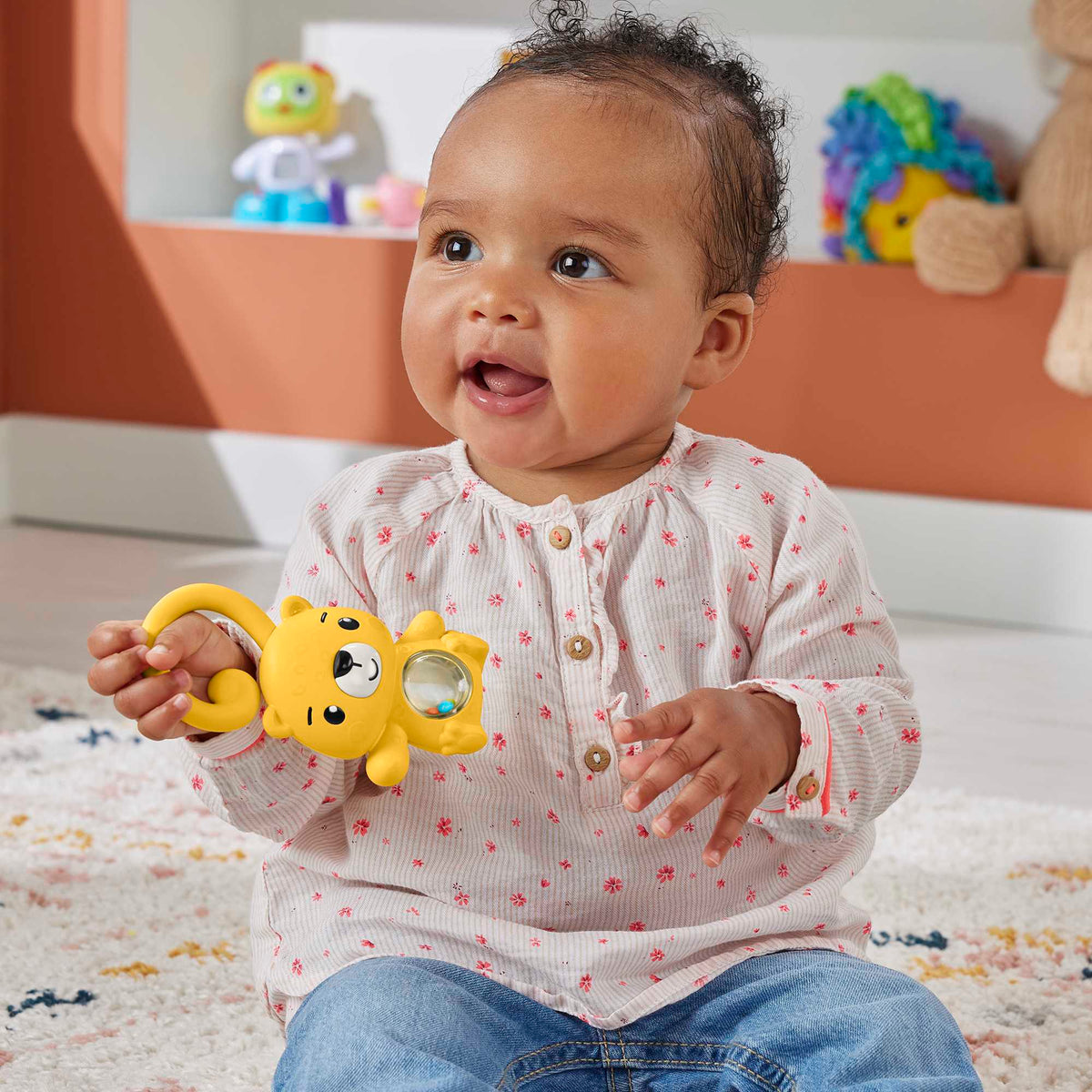 Fisher-Price Baby Chocalho para Bebês Sensimals Lontra