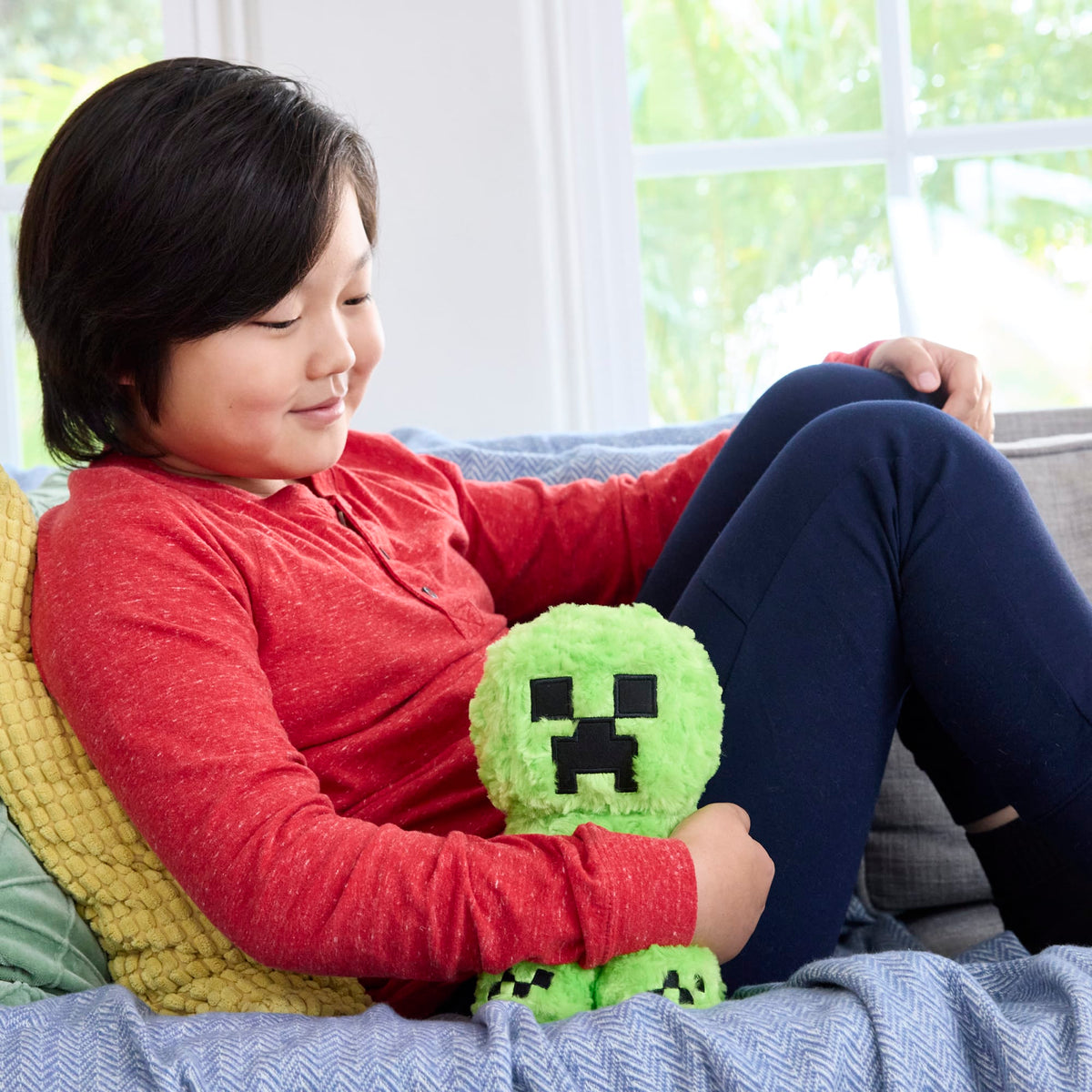 Minecraft Creeper Plush Toy, 8-Inch Collectible Soft Doll Inspired By A Minecraft Movie