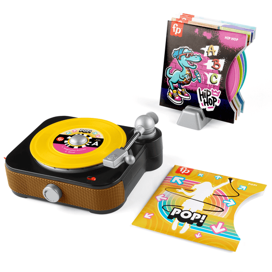 Fisher-Price Rockin’ Record Player Musical Toy For Preschool Pretend Play